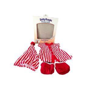 Toy Vintage Teddy Ruxpin Adventure Nightshirt Outfit Sleep Shirt Hat Slipper